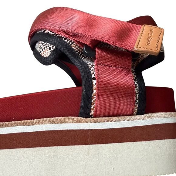 See by Chloe Yumi Ankle Strap Sandals Platform Comfort 39 New with Box - Picture 6 of 15